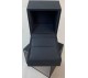 Victoria Collection Blue Suede Elegant Sleeve Ring Box, 2 3/8" x 2 5/8" x 2 1/8" H