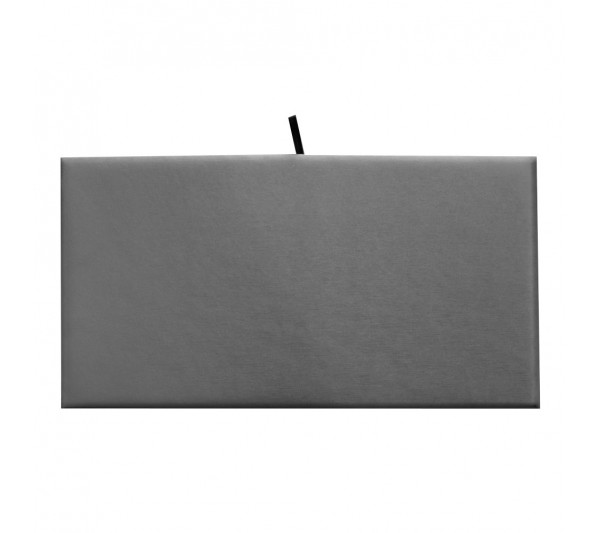 Full Size Steel Grey Leatherette Tray Pad 14-1/8" X 7-5/8"