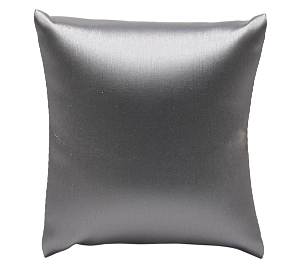 Steel Grey Leatherette pillow 4" X 4"
