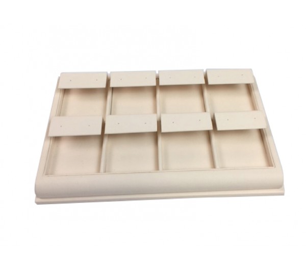 8-Earring Tray 8 1/4" x 5 1/4' x 2 1/4" H