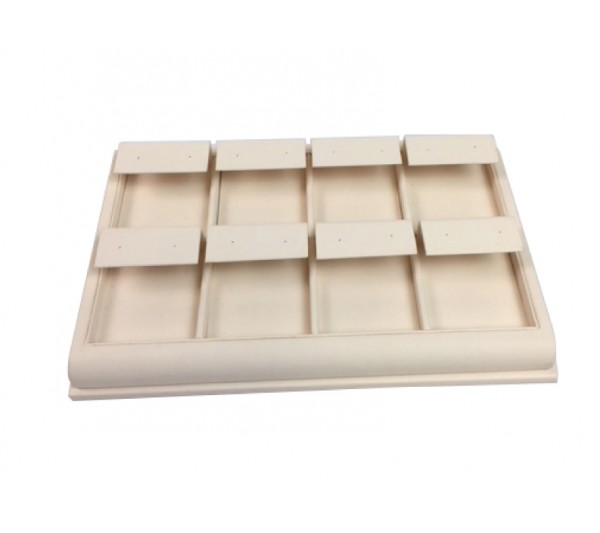 8-Earring Tray 8 1/4" x 5 1/4' x 2 1/4" H