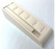 Beige color 5-Earring/Pendant Display Tray , 3" x 9 1/4" x 2 5/8" H