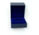 Dark Blue Ring Box w/ Blue Velet insert , 2 1/4 " x 2 1/4" x 1 3/4" H