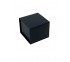 Black Magnetic Flap Paper Ring Box,2 1/4" x 2 1/4" x  1 3/4" H