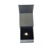 Black Magnetic Flap Paper Ring Box,2 1/4" x 2 1/4" x  1 3/4" H