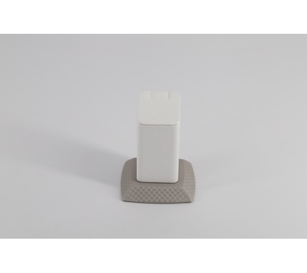 White Grey 1- Clip Tagless Medium Ring 2 1/4" x 2 1/4" x 2 3/4" H