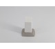 White Grey 1- Clip Tagless Medium Ring 2 1/4" x 2 1/4" x 2 3/4" H