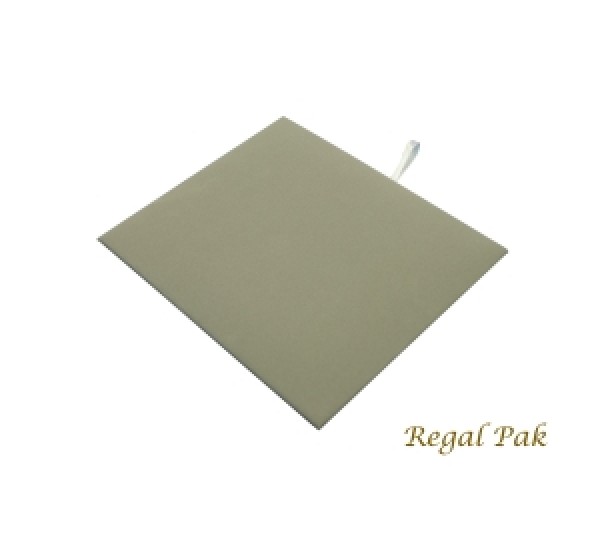Half Size Gray Velvet Tray Pad 7-3/4" X 6-3/4"