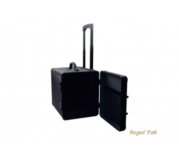 Aluminum Case Side-Open Hidden Handle-12 Trays 16 3/8"X11 1/2"X15 1/2"