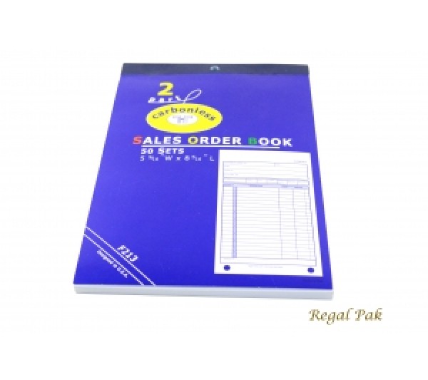 Large Size 2-Part Sales Order Carbonless Book (50 Sets Per Book) 5 9/16" X 8 7/16"