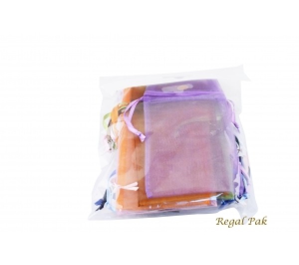 Assorted Organza Drawstring Pouch 3" X 4" (12 Pieces/One Dozen)