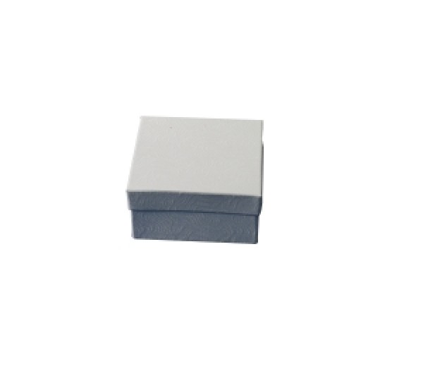 White Swirls Texture Cotton Filled Box  - 3 3/4" x 3 3/4" x 2"H   (100 pcs)