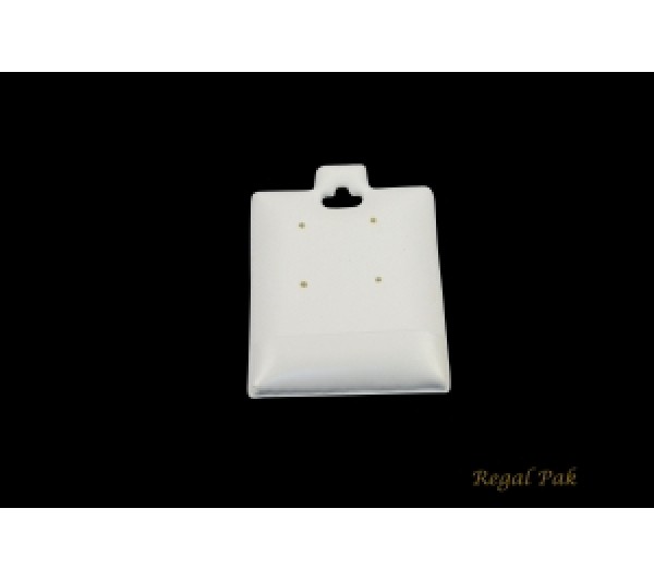 White Plain Plastic 2 pairs puff pad 1 1/2" x 2"