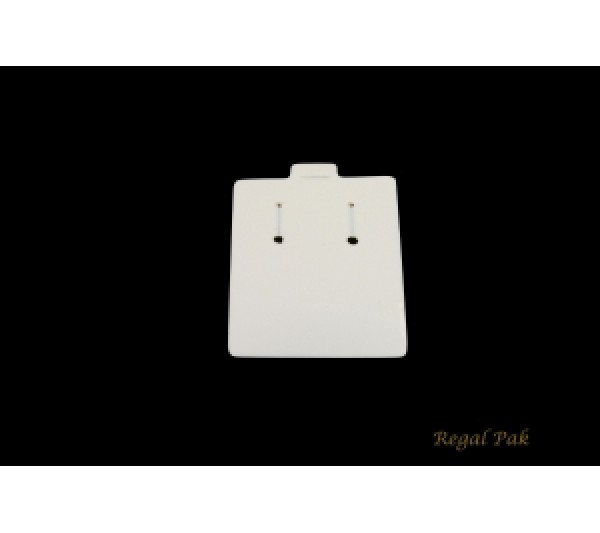 White Plastic slot puff pad 1 1/2" x 2"