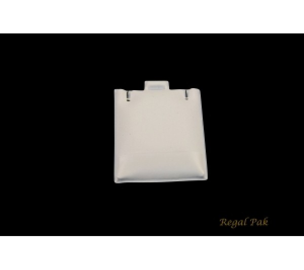 White Plastic earring puff pad 1 1/2" x 2"