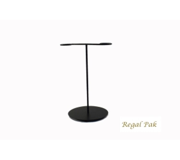 Small Black Necklace Metal Stand 6-1/2''W X 5-1/8''D X 10''H