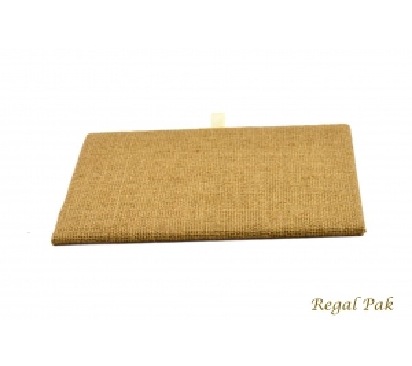 Half Size Burlap Natrual Tray Pad 7-3/4" X 6-3/4"