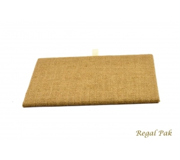 Half Size Burlap Natrual Tray Pad 7-3/4" X 6-3/4"