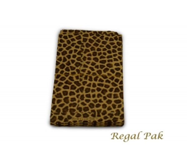 Leopard Print Jewelry Gift Bag (100 Pieces In A Pack) 6" By 9"