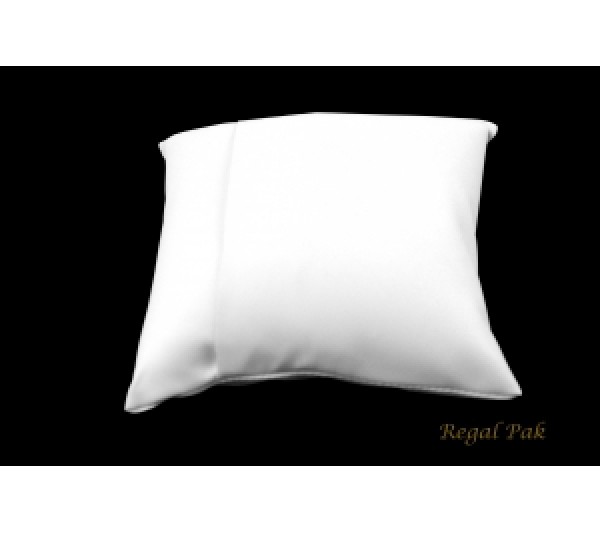 Large White Leatherette Bracelet/Watch Pillow 5" X 5"