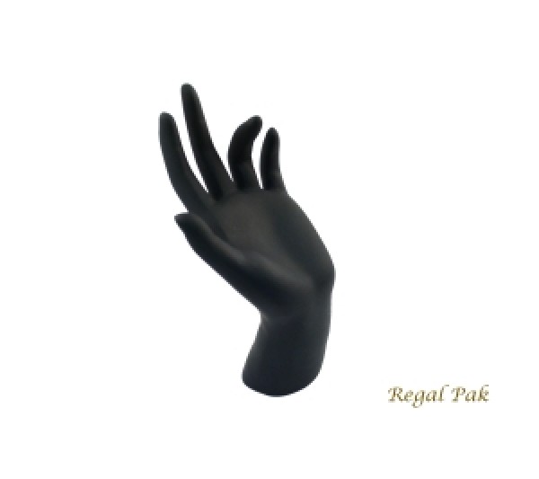 Black Polystyrene Hand Display 3-3/8" X 6-1/4"H