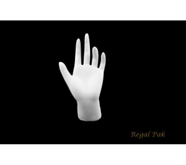 White Polystyrene Hand Display 3-3/8" X 6-1/4"H