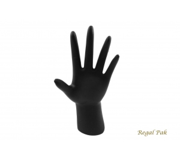 Black Polystyrene Hand Display 4"W X 8"H