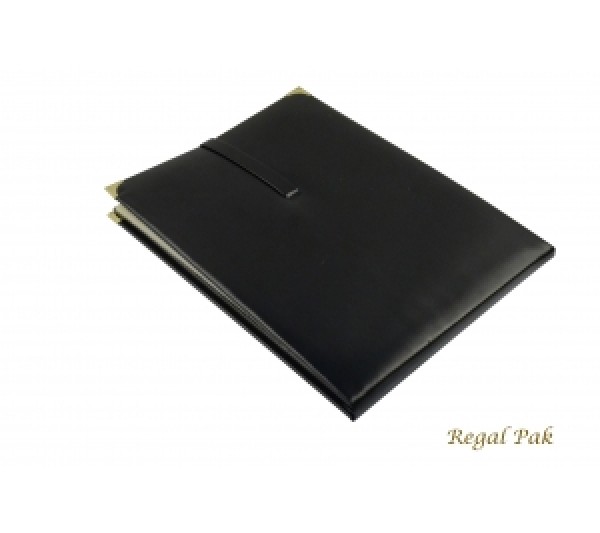 Portable Faux Leather Folding Mirror 7 1/4" X 10"H