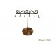 Black Metal Rotating Display (16 Arms) 8-1/2" X 14"H
