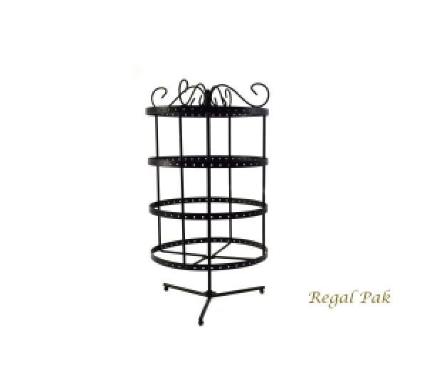 Black Metal Round Rotating Stand (96 Pairs) 7-3/4" X 14-1/8"H