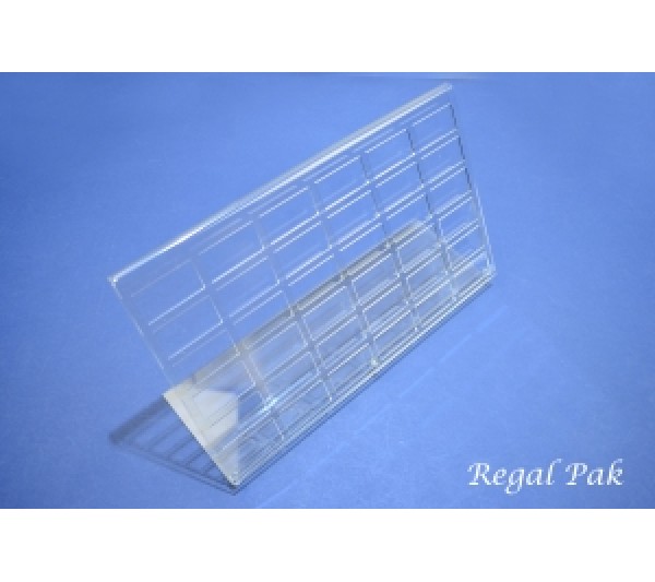 Clear Acrylic Gem Jar Stand (hold 36 pcs rectangular jar)) 14 1/4" X 4 1/2" X 7 5/8"H