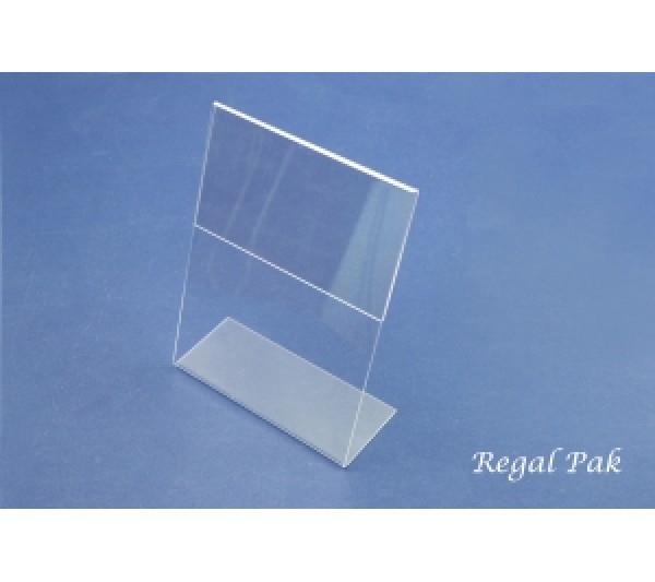 Acrylic Sign Holder (Slant Back)5 1/2" X 7"H