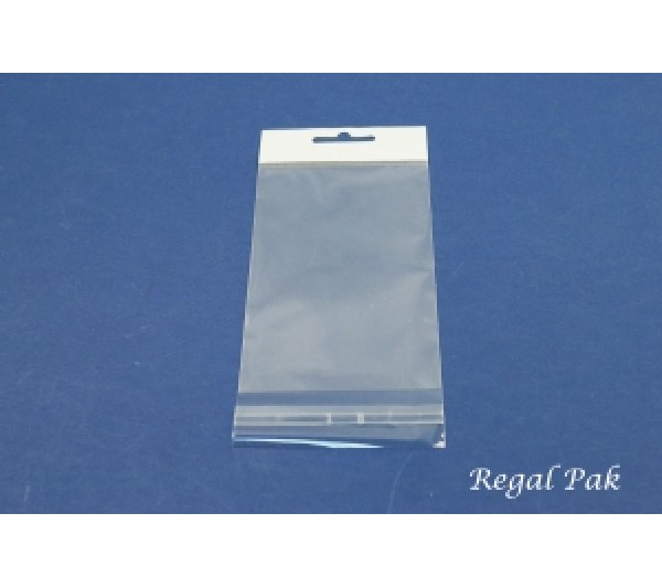 Clear Opp Bag With Hanging Header (100 Pieces In A Pack) 3" X 5"