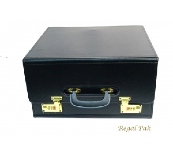 Foldable Salesman's Drop Front Case 16" X 8- 1/2" X 14"H