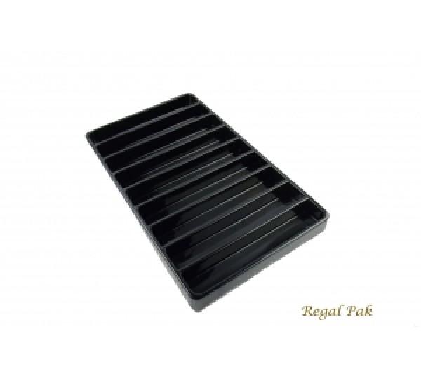 Black Plastic Stackable Tray (9-Section) 15-7/8" X 9-1/2" X 1-3/8"H