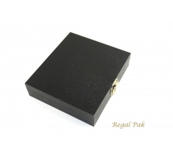 Black Half Size Case With Locker 8-1/4" X 7-1/4" X 2"H