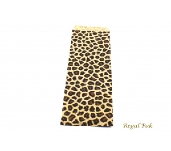 Leopard Print Jewelry Gift Bag (100 Pieces In A Pack) 4" X 11"