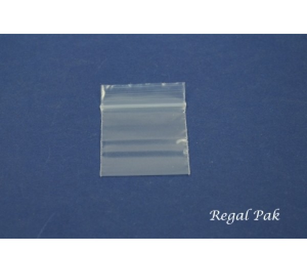 Reclosable 2 Mil Plain Zipper Bags (100 Pieces In A Pack) 1 1/2" X 1 1/2"