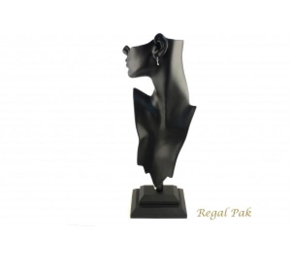 Black Elegant Poly Figure Display 8-1/4" X 5-1/2" X 19-1/2"H