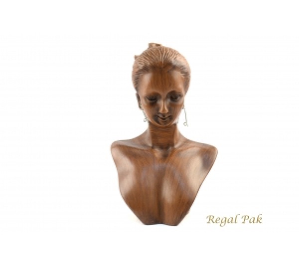 Vintage Elegant Poly Figure Display 5-1/2" X 3-1/3" X 8"H