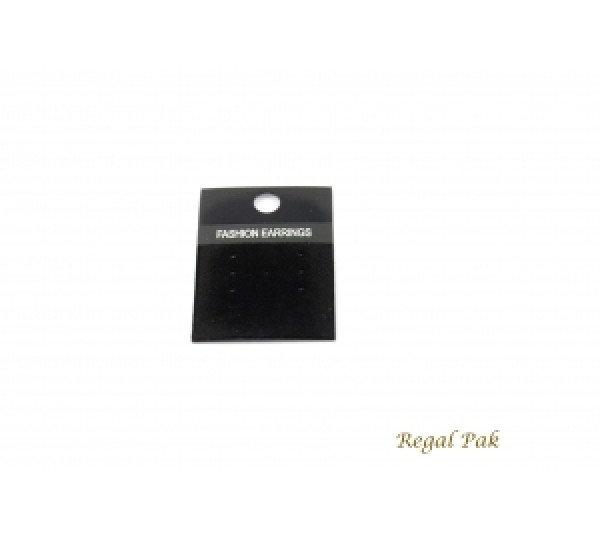 Black Plain Hanging Earring Cards (100 Pieces In A Pack) 1-1/8" X 1-1/2"