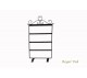 Black Metal Earring Display (32 Pairs) 10" X 15-1/4"H
